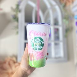 Anime Girl Tumbler Glitter 