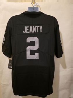 New Mens Raiders Jeanty #2 Black Jerseys Stitched
