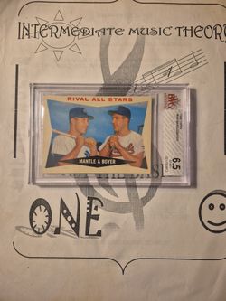 1960 Topps Mickey Mantle Ken Boyer Rival All-Stars #160 BvG 6.5 EX-MT+ Condition 