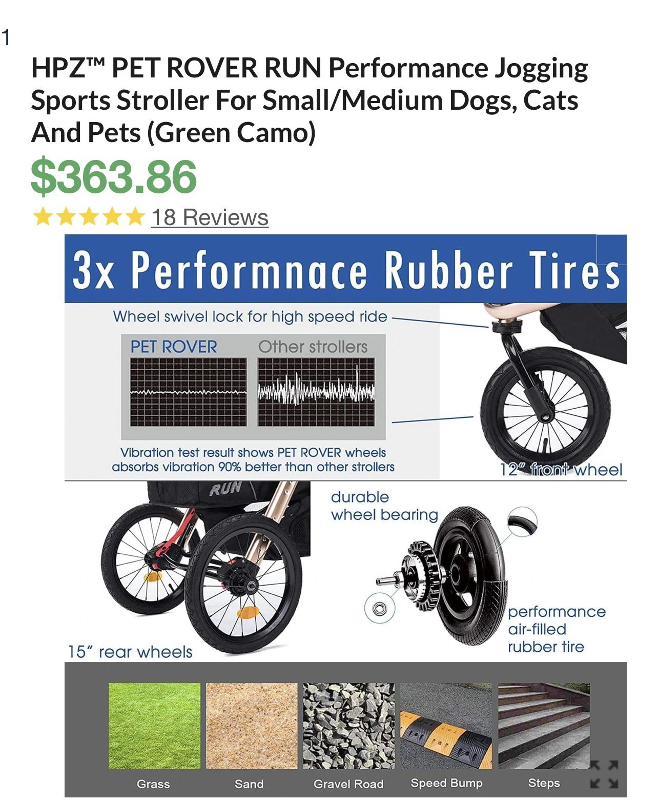 HPZ Dog / Cat Jogging Stroller Camo for Sale in Tolleson, AZ OfferUp