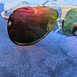 Yellow Mirrored Sunglasses 