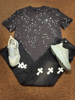 LV Dior chrome hearts shirts jeans shoes
