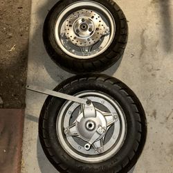 10 Inch Pit Bike Wheels Set 
