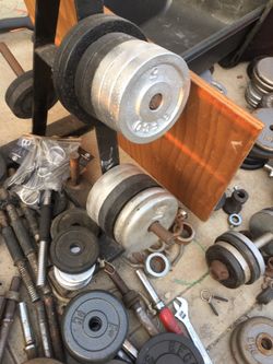 Weights for sale this week only 1” standard dumbbells
