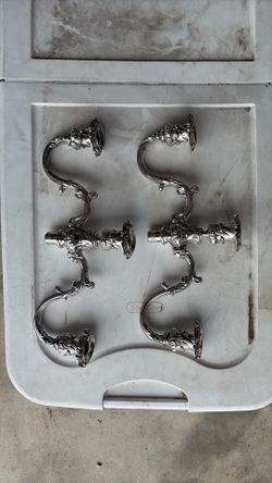 Antique candleholders