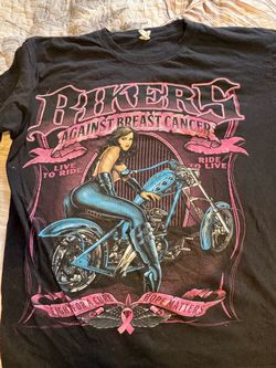 Bikers Against Breast Cancer Graphic T-Shirt