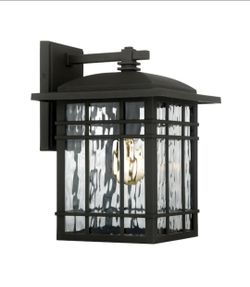 BRAND NEW Quoizel
Canyon 1-Light 12.75-in H Matte Black Hardwired Outdoor Wall Light