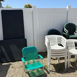 Patio Chairs And Misc Household Items