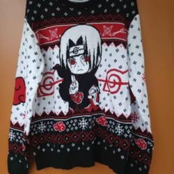 Men's Size medium Naruto Ugly Christmas Sweater