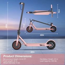 Pink Electric Scooter