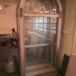 Two Arch Ornate Curios with Lights $100 For BOTH