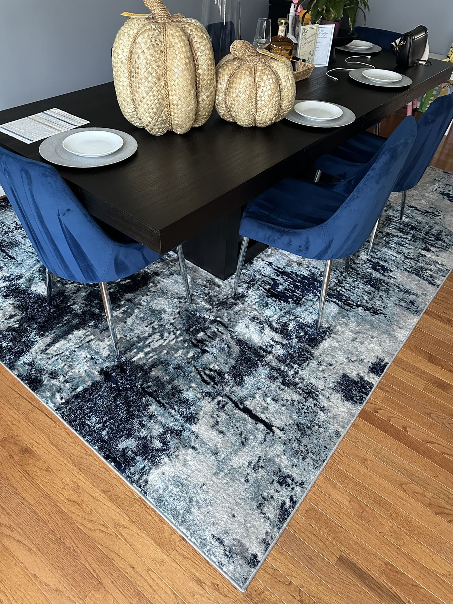 Navy Blue Dining Chairs