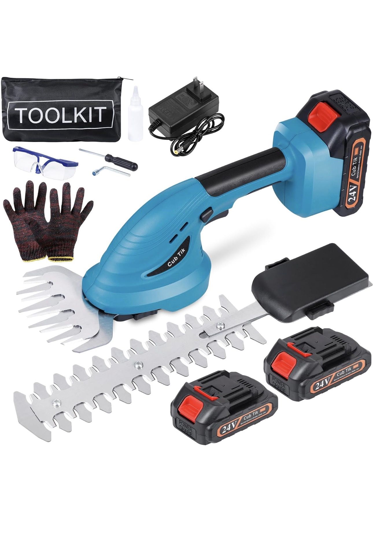 Hedge trimmer Cordless battery 2 In 1