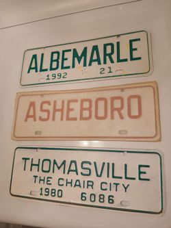 3 Metal Advertising Signs