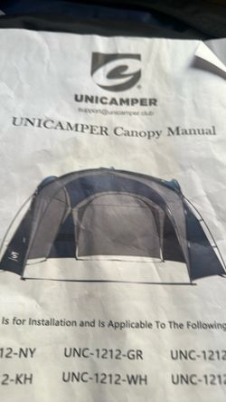 Unicamper canopy muy amplia 12 x12