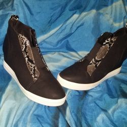 Women's Katliu Animal Print Platform Ankle Bootie Wedge Sneakers 42 (US 10)