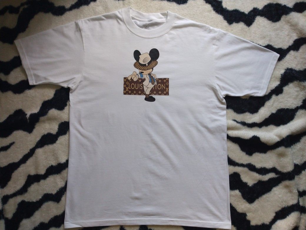 Louis Vuitton X Micheal Jackson X Mickey Mouse T Shirt