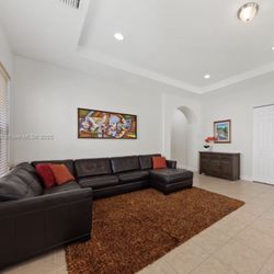 Dark Brown Sectional 