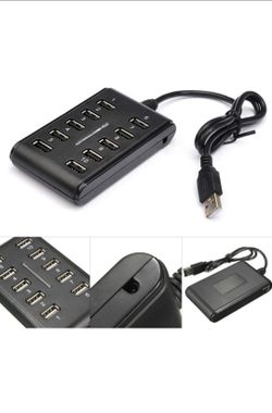 10 port USB with switch/  Cargador de 10