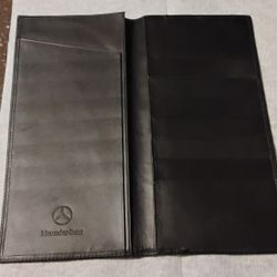 AUTHENTIC MERCEDES BENZ LEATHER DOCUMENT WALLET