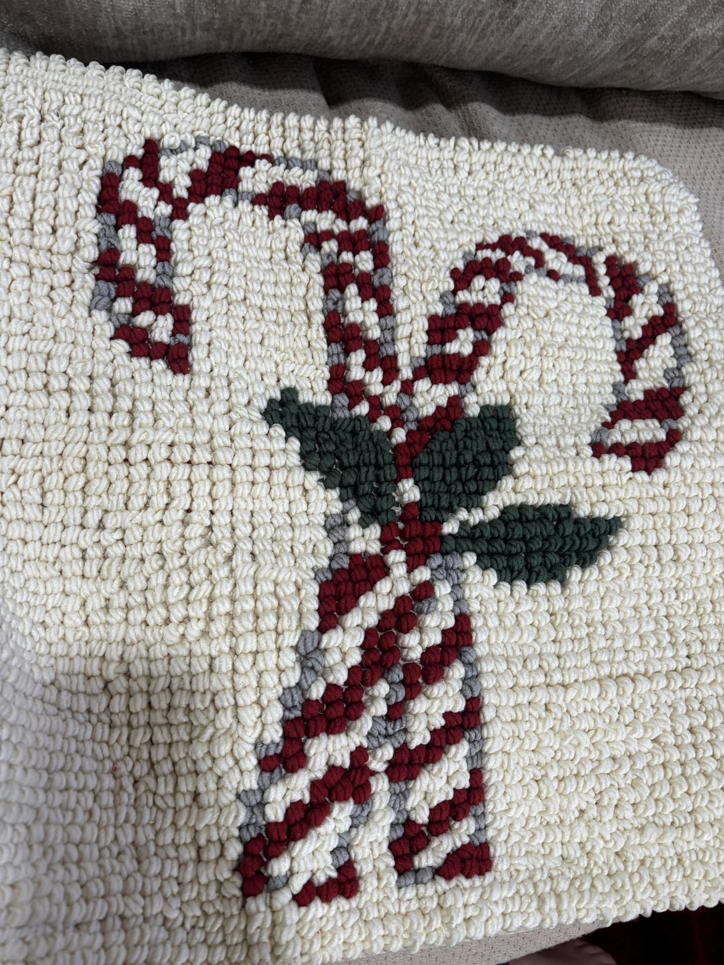 Candy Cane Pillow Cover