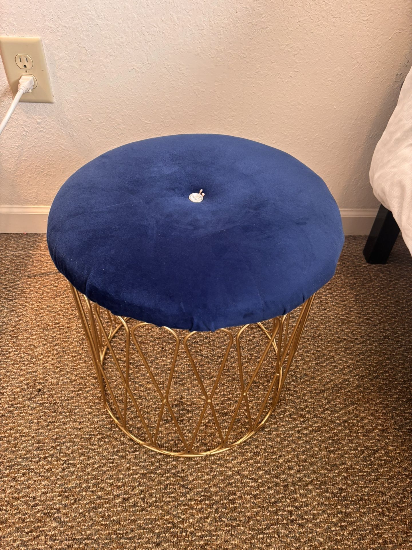 Blue Bedroom/dorm Stool