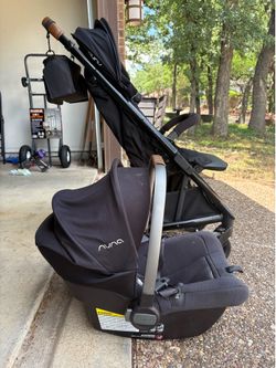 Nuna car seat with two bases and Nuna Tavo stroller