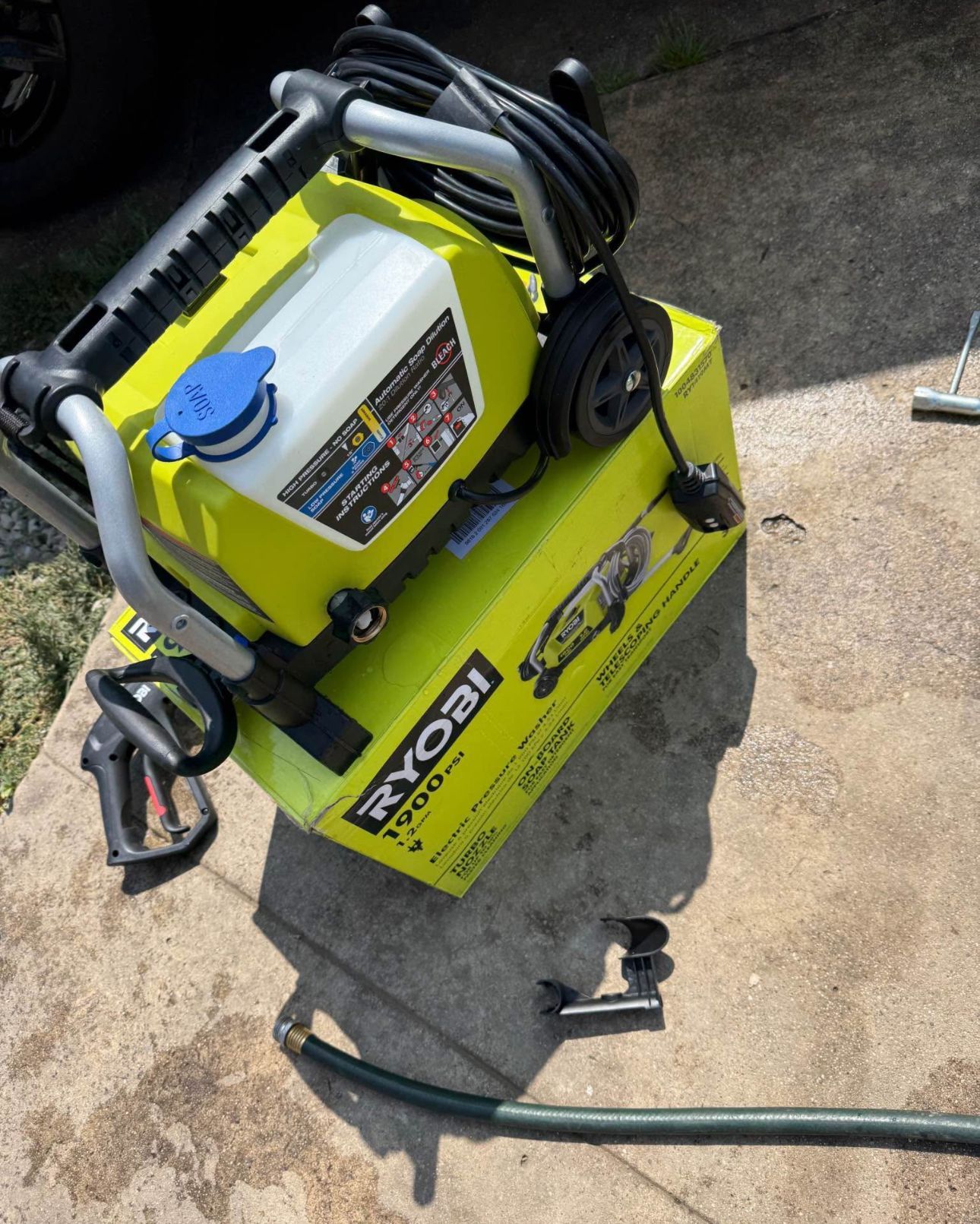 1900 PSI 1.2 GPM Cold Water Wheeled Corded Electric Pressure Washer by RYOBI