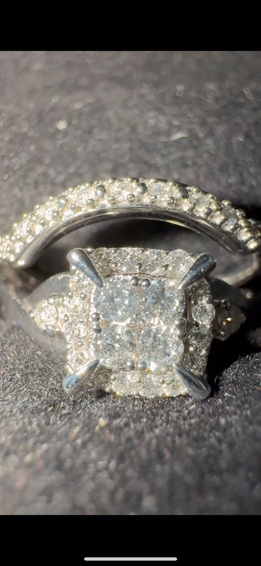 Zale’s Engagement Ring and Wedding Band