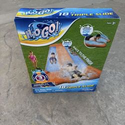 Bestway H2OGO! 18' Triple Water Slip N and Slide Kid's Pool Toys Outdoor SummerFirm $40