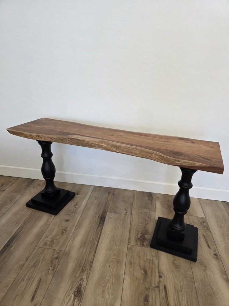 Kirkland's Live Edge Pedestal Console Table