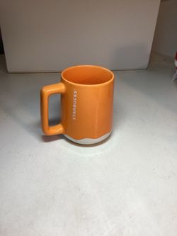 2022 Starbucks Summer Mango Luster Orange Drip Mug