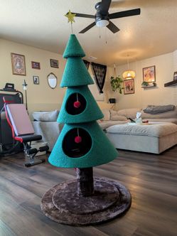Cat Scratching Tree