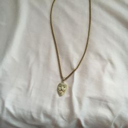 Hacker Mask Gold Chain