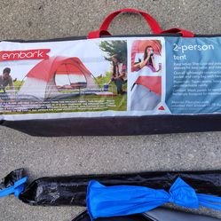 Brand name embark two-person tent$30 for both Fontana