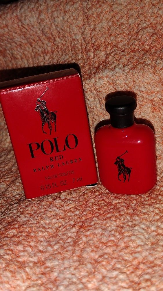Mini 0.25 oz Travel Size Authentic Polo Red