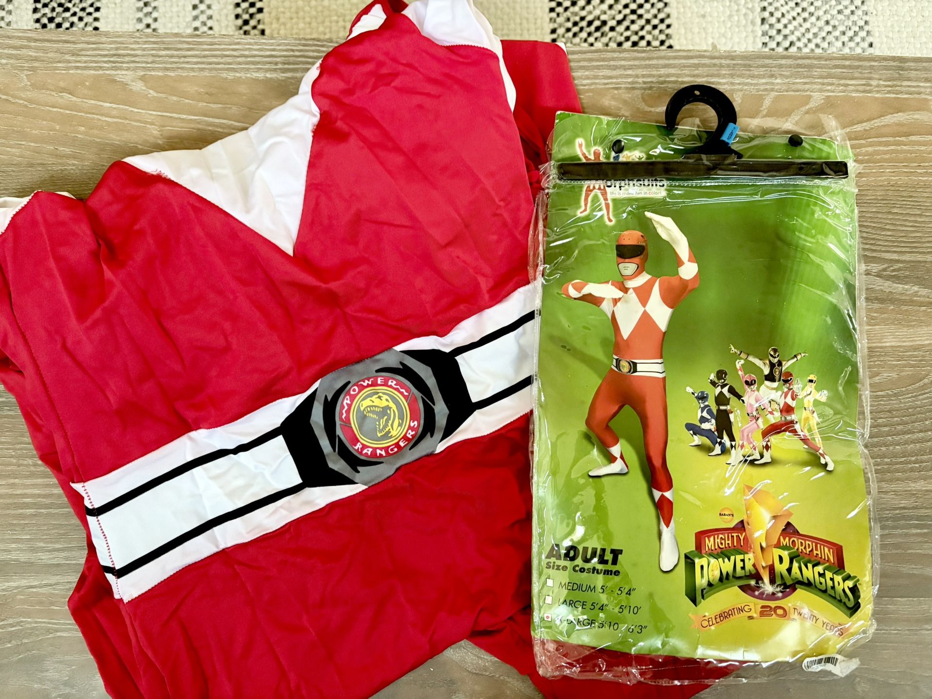 Men’s Power Ranger Costume - Gently Used - Red Ranger $10