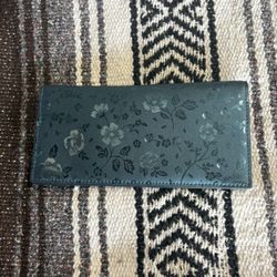 Blue Printed Bifold Wallet