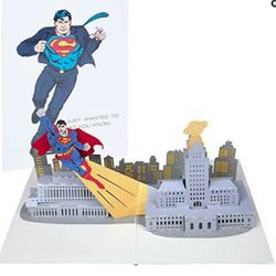 DC Comics Superman 3D Pop-Up Greeting Card
