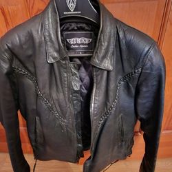 Ladies Leather Riding Jacket