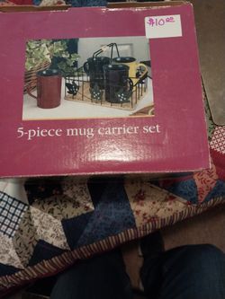 CLASSIC SOLUTIONS 5PC MUG CARRIER SET