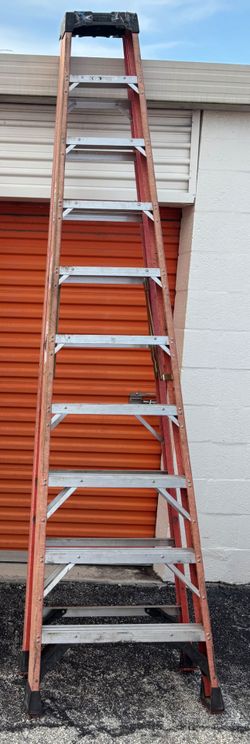 10 FOOT WARNER TYPE II FIBERGLASS STEP 🪜 LADDER