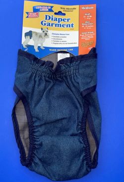Simple Solution Diaper Garment, Medium Dogs-Fits:15-35 lbs, Waist 18-25 Inches