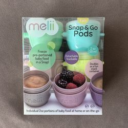 New Baby food/snack containers