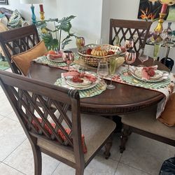 Dining Table With (4) Chairs , Sofa and Love Seat