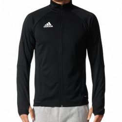Adidas Tiro 17 Training Full Zip Soccer Track Jacket Black mens