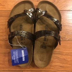 Birkenstock Mayari Gator Gleam Sandals Black EU 37 / US 6