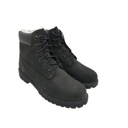 Timberland Kid's Black 6 Inch Premium Waterproof Boots WOMENS Size - 5