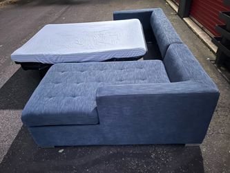 Sectional Sofa Bed with Storage!! Article!! Delivery Available 🚚!! Dimensions: 103.5” Length x 27” Height ( 34” H with back cushions on) x 37” Depth 