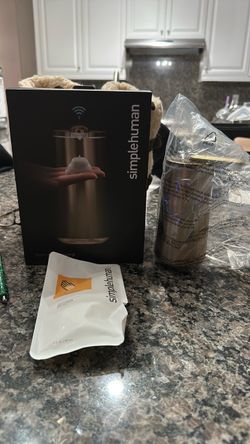 simplehuman 9 oz. Touch-Free Rechargeable Sensor Liquid Soap Pump Dispenser Finish: Brass$20 OBO